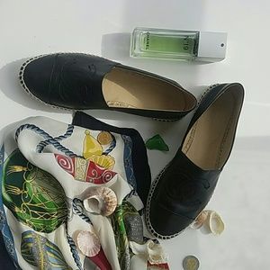 Chanel lambskin espadrilles