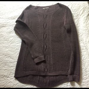 Rubbish Slouchy Loose Stitch Purple Sweater
