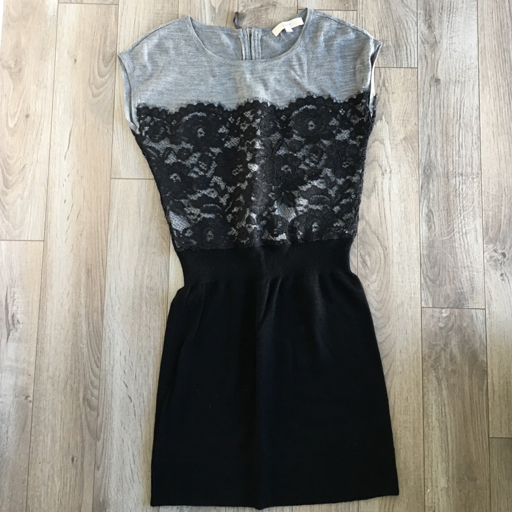 Loft lace sweater dress S