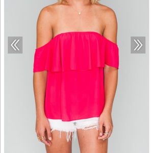 Show Me Your MuMu - Chiquita Top - Sangria Crisp