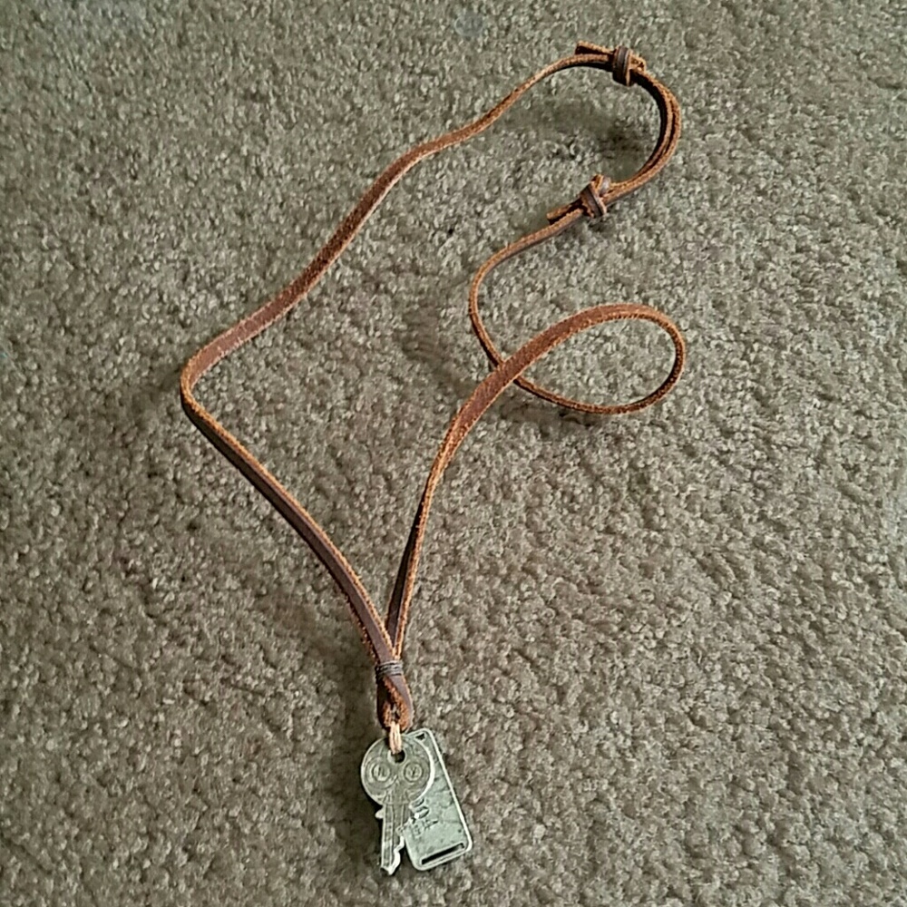 Ruehl Leather Necklace