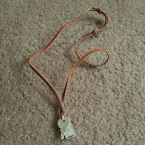 Ruehl Leather Necklace