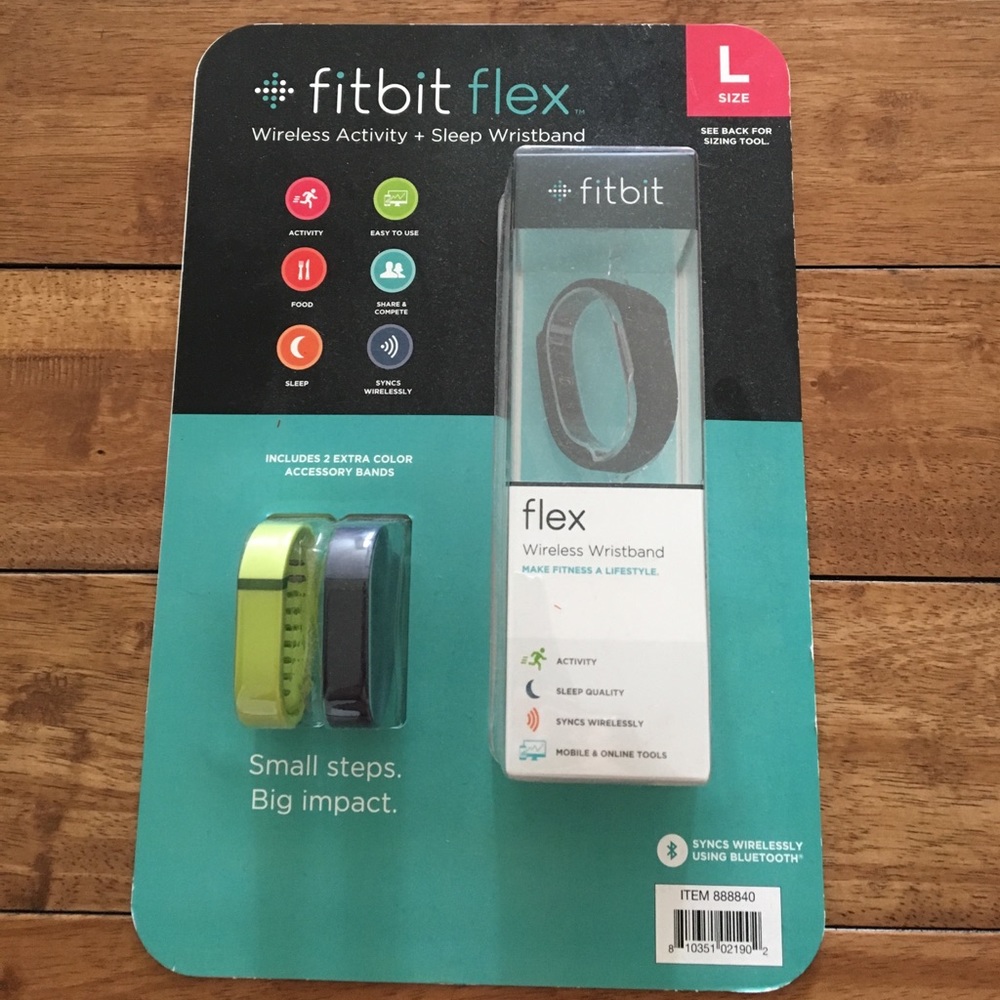 Fitbit Flex. Size Large. Brand new, unopened