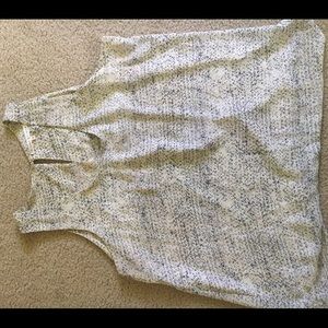 Off-white tank top with tulip back