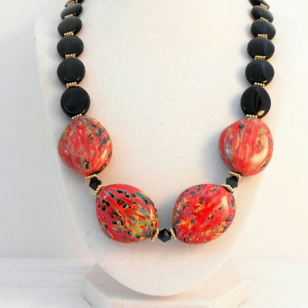 The Cora

Pink, yellow, green, and black necklace