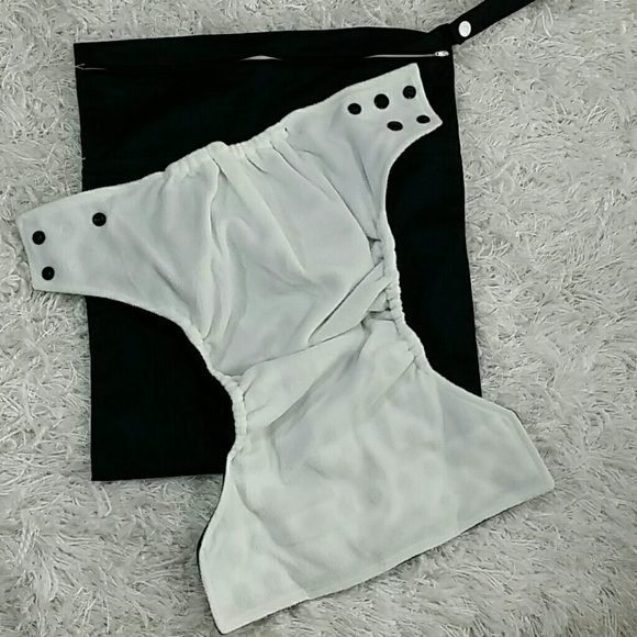 🎆SOLD🎆Black Cherry Cloth Diaper and wet bag.  Kids - Picture 2 of 4