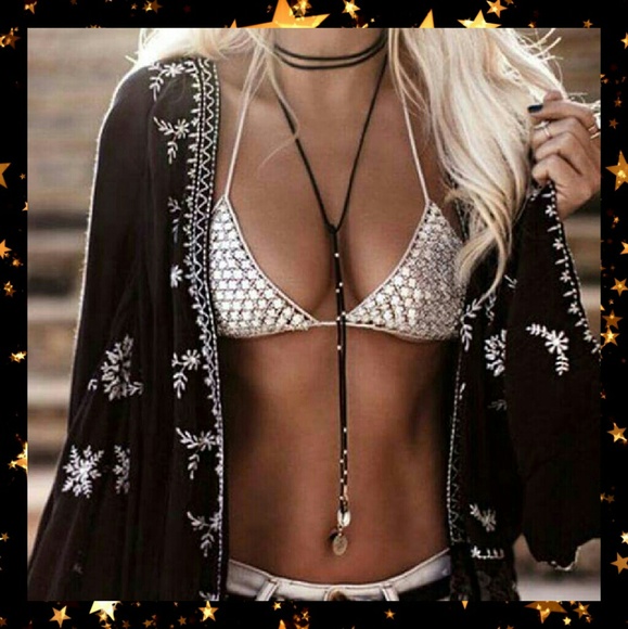 Simple & Sexy Black Suede Lariat Choker Necklace - Picture 3 of 4