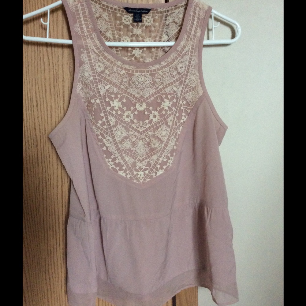American Eagle Peplum Top