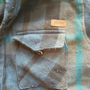 Volcom workwear soft flannel w asym seam