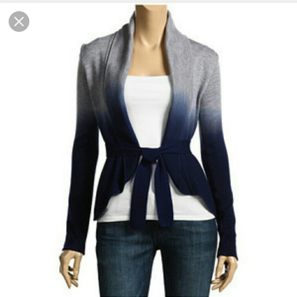 Ombre wrap sweater