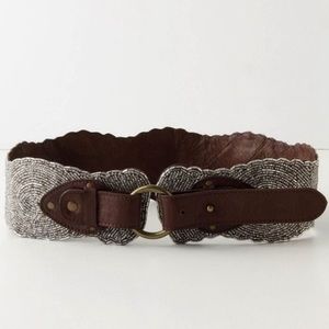 ANTHROPOLOGIE'S Jasper & Jeera Silver Beaded Belt