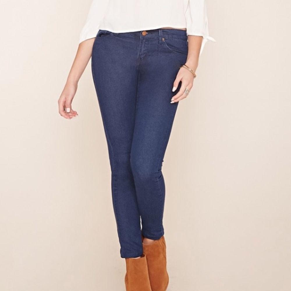 Forever21 Dark-wash ankle jeans