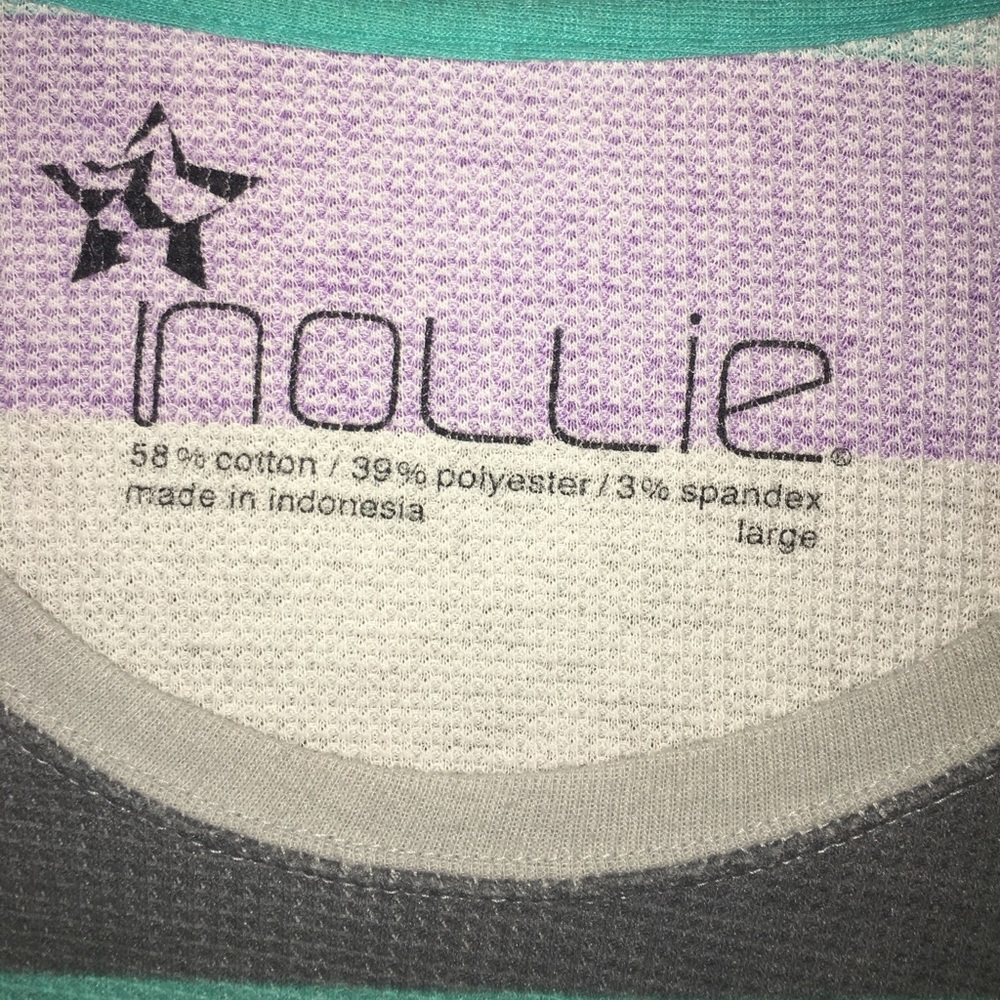 Purple, light grey, dark grey and teal thermal - Picture 3 of 3