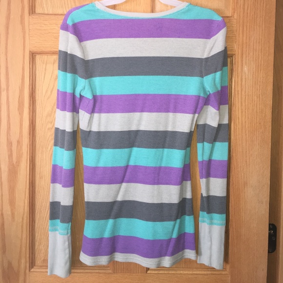 Purple, light grey, dark grey and teal thermal - Picture 2 of 3