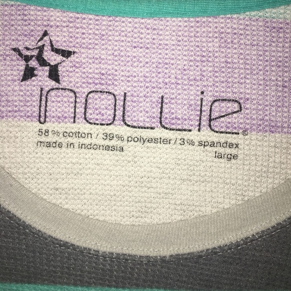 Purple, light grey, dark grey and teal thermal - Picture 3 of 3