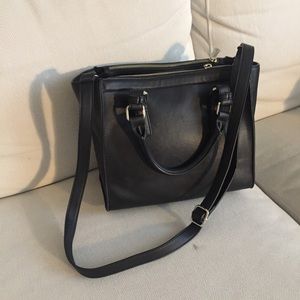 Express black cross body bag