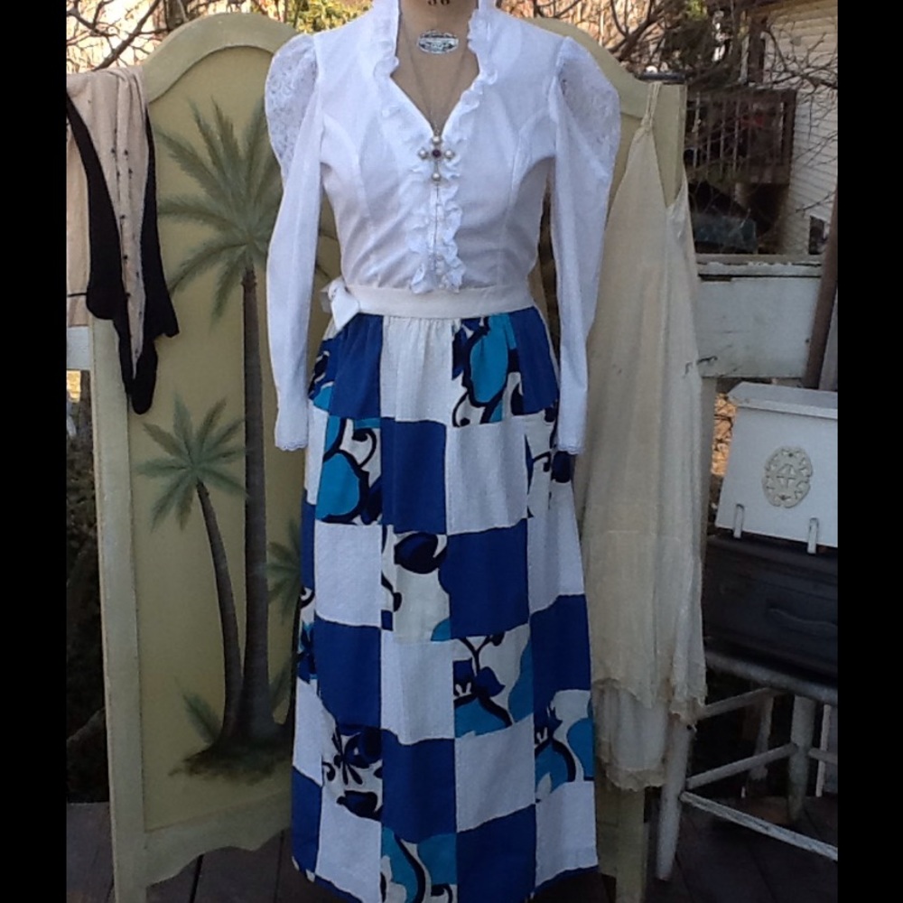 Vtg Patchwork 70s Wrap Skirt...So Cute!!!