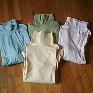 4 Lands End Size XL Turtlenecks