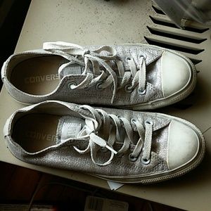 Silver Converse Skate All star low top sneakers
