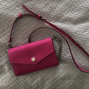 MICHAEL KORS PINK CROSS BODY WALLET