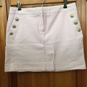 JCREW seersucker skirt