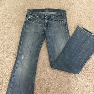 7 For all Mankind Flare Jeans Size 28