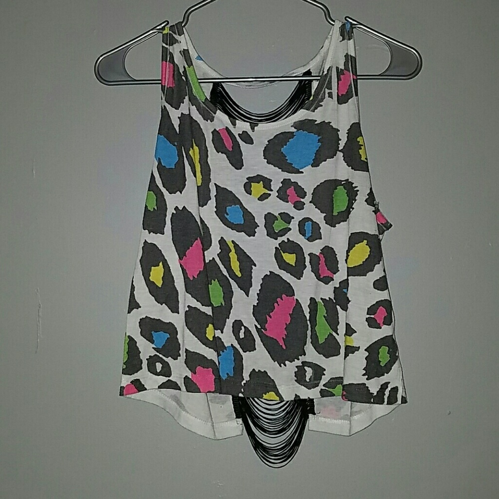 Neon Leopard Crop Top