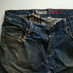 Very worn altamont alameda denim cutoffs