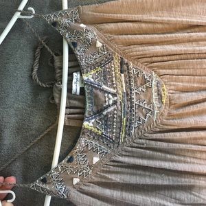 Light brown American Eagle Flowy Tank