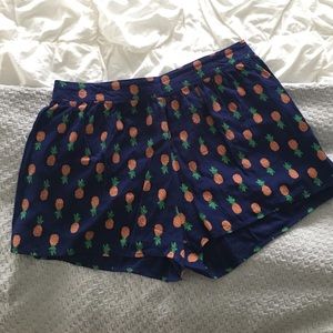 CUTE PINEAPPLE FLOWY SHORTS