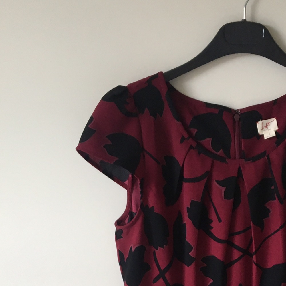 Loft fit and flare Dress