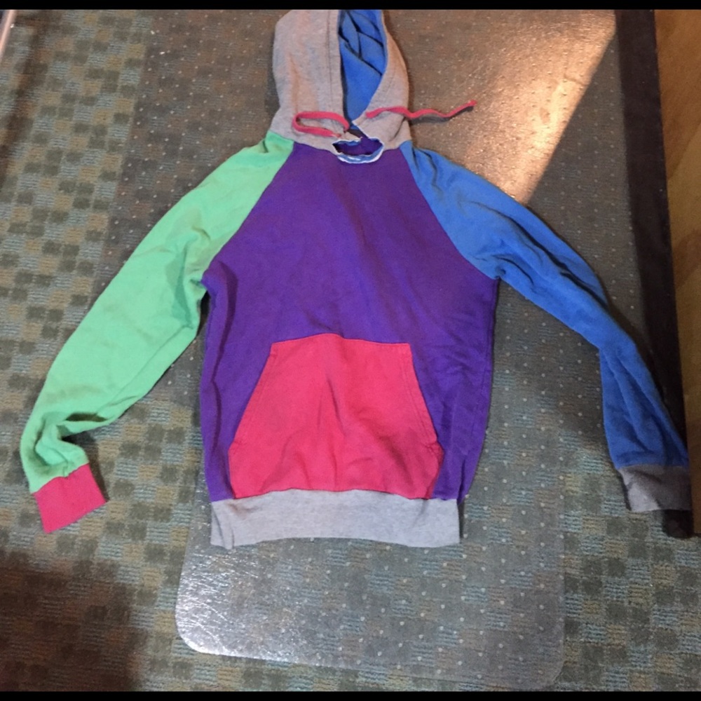 H&m unisex block colored hoodie