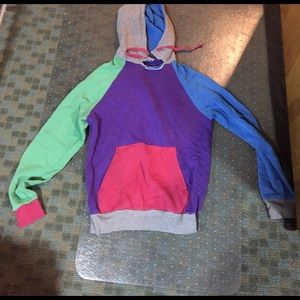 H&m unisex block colored hoodie