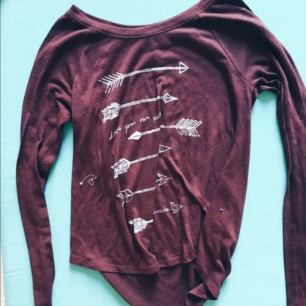 Maroon Arrow Sweater