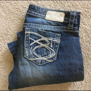 Silver Lola 17 straight jeans