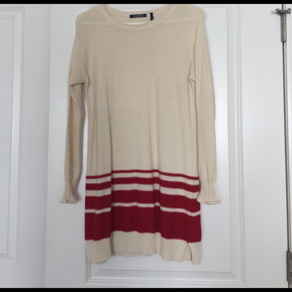 Cream and red sweater!