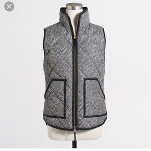J.Crew Factory Printed Quilted Puffer Vest