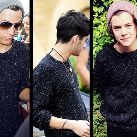 American Apparel Fleck Black Fisherman Pullover - Picture 4 of 4