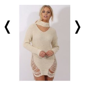 White sweater dress! Size medium