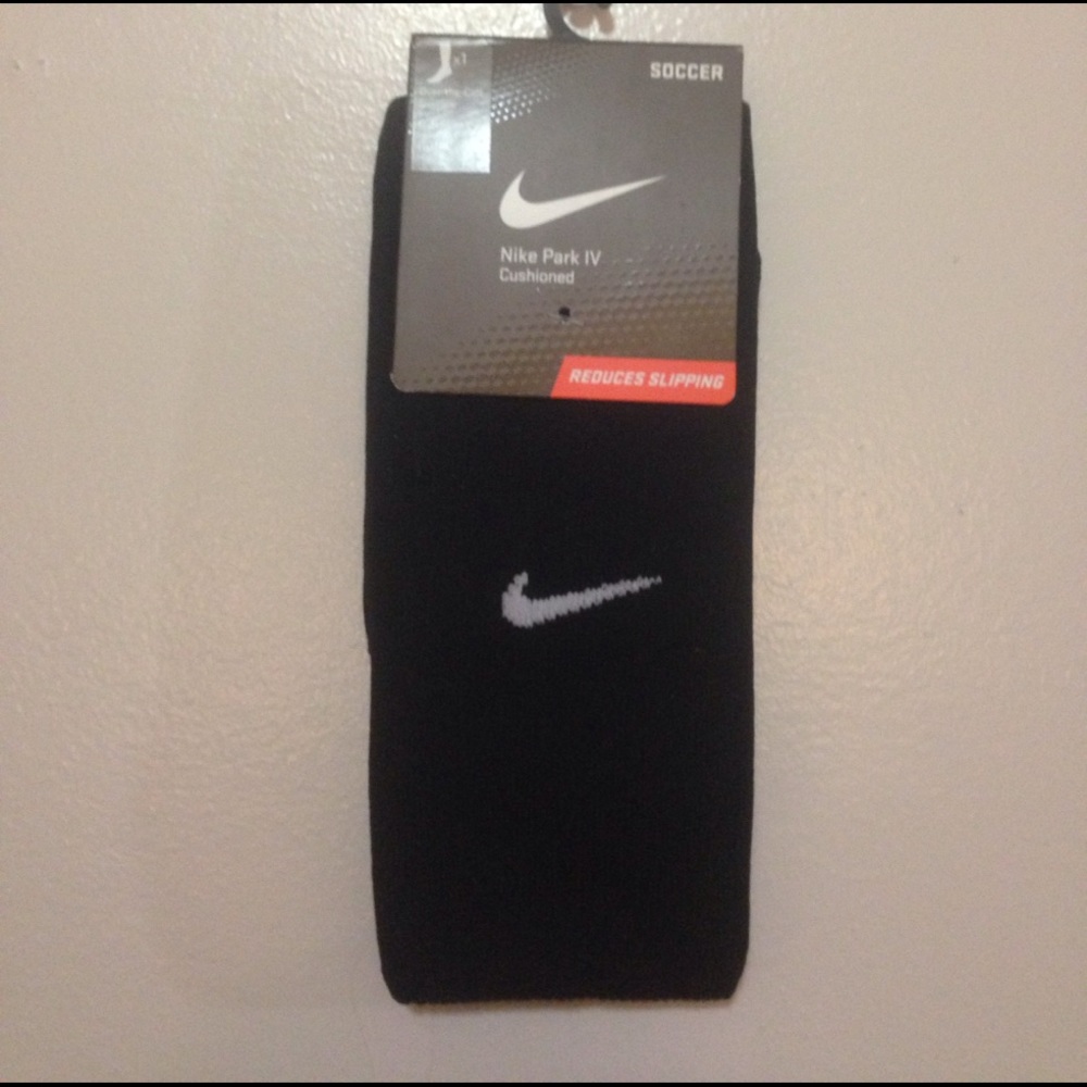 Nike Park IV black soccer socks, brand new!