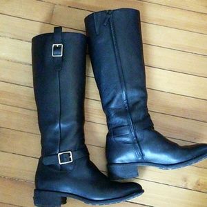 Cole Haan Kenmare Black Riding Boots-open to offer