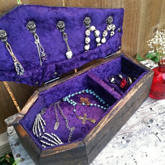Hot Topic Jewelry - Coffin Jewlery Box Handmade