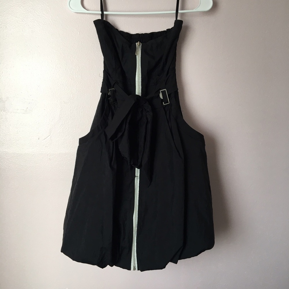 Black a line dress