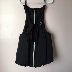 Black a line dress