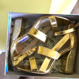 Gold heels