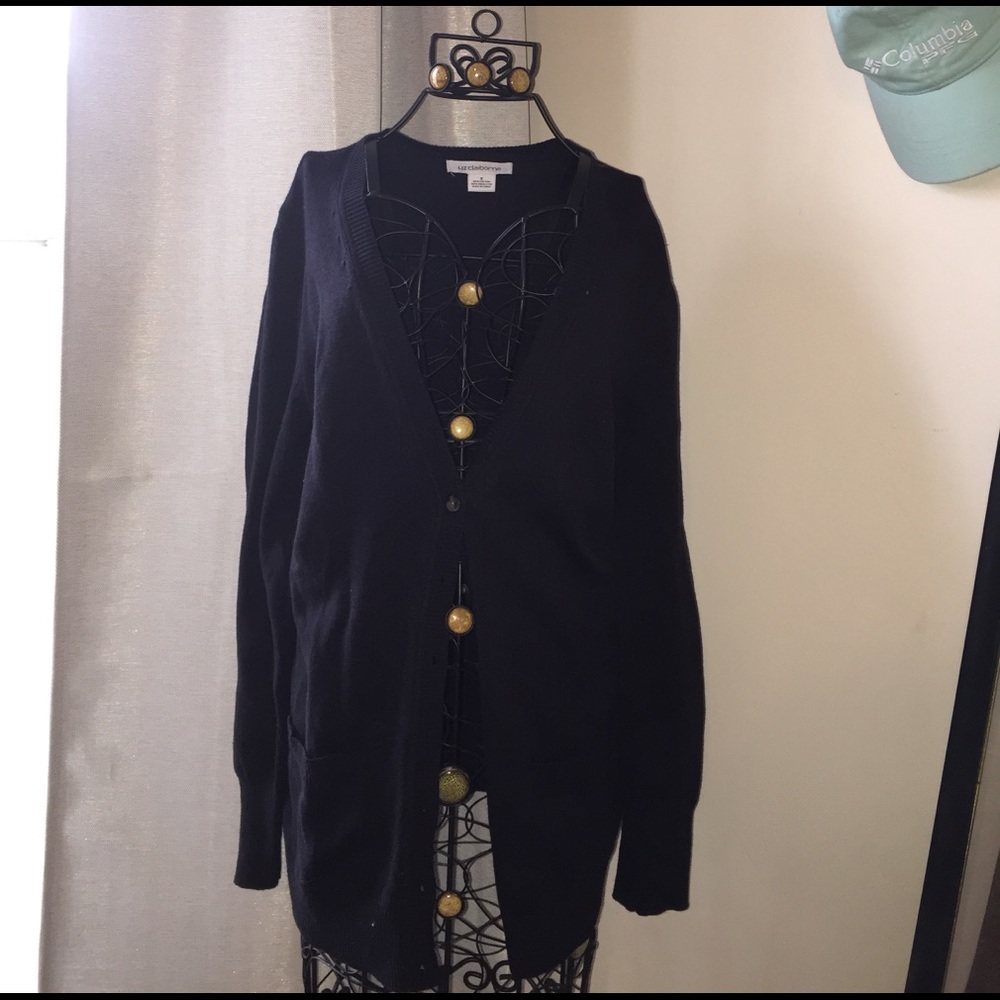 Black cardigan