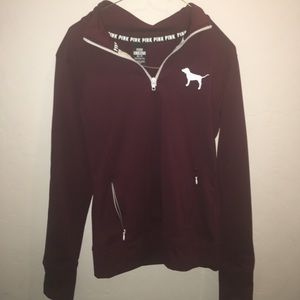 Maroon VS pink Quater zip