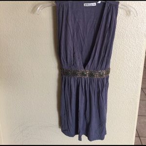 Forever soft long tank jewelry accents