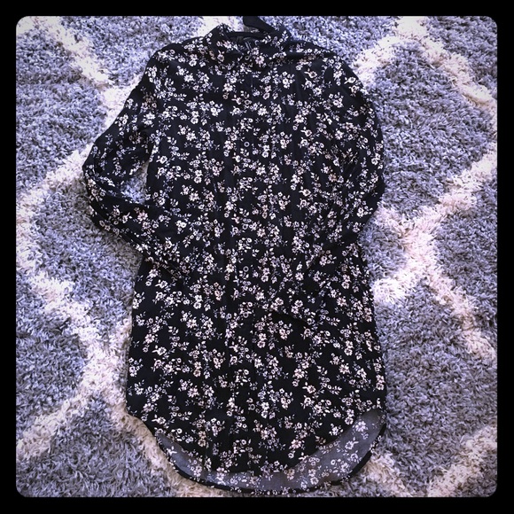 Forever 21 floral shirt dress - Picture 1 of 3