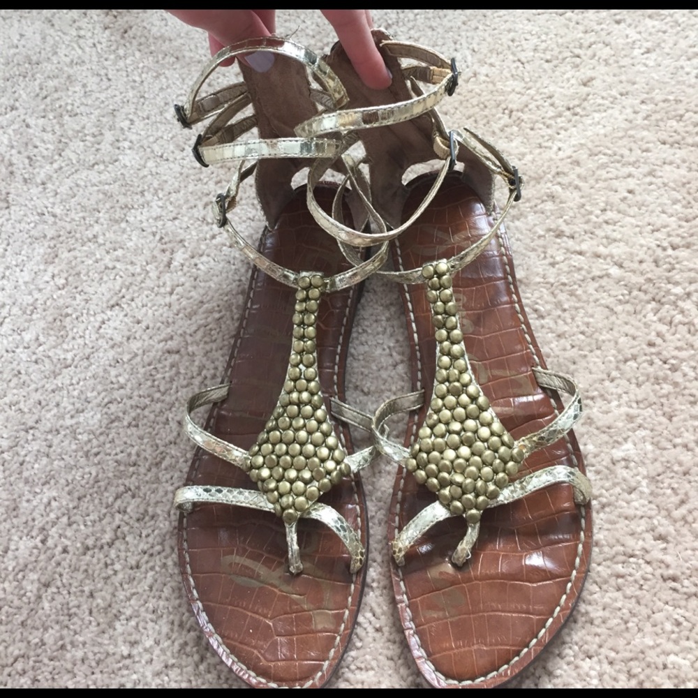 Sam Edelman gold sandals!